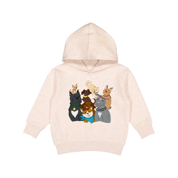 Inktastic Happy Dog Family Toddler Hoodie