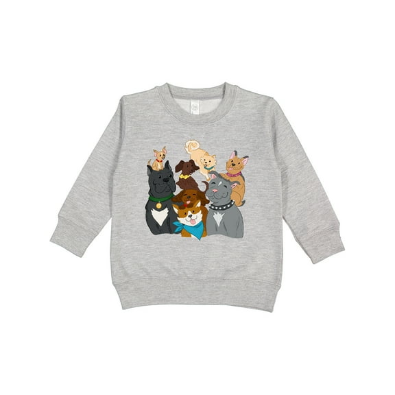Inktastic Happy Dog Family Toddler Sweatshirt