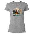 thumbnail image 1 of Inktastic Happy Dog Family Women's T-Shirt, 1 of 5