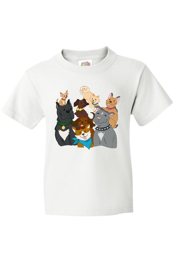 Happy Dog Family Youth T-Shirt