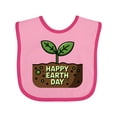 thumbnail image 1 of Inktastic Happy Earth Day 2025 Boys or Girls Baby Bib, 1 of 4