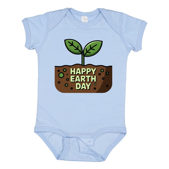 Inktastic Happy Earth Day 2025 Boys or Girls Baby Bodysuit