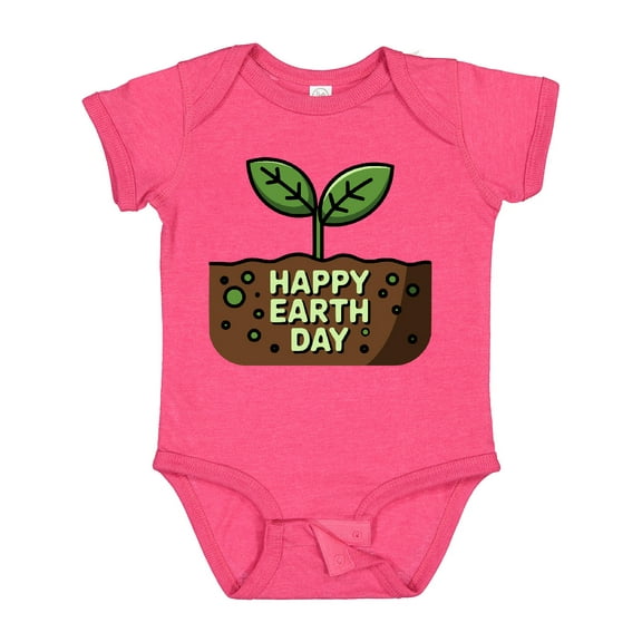 Inktastic Happy Earth Day 2025 Boys or Girls Baby Bodysuit
