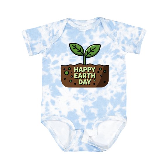 Inktastic Happy Earth Day 2025 Boys or Girls Baby Bodysuit