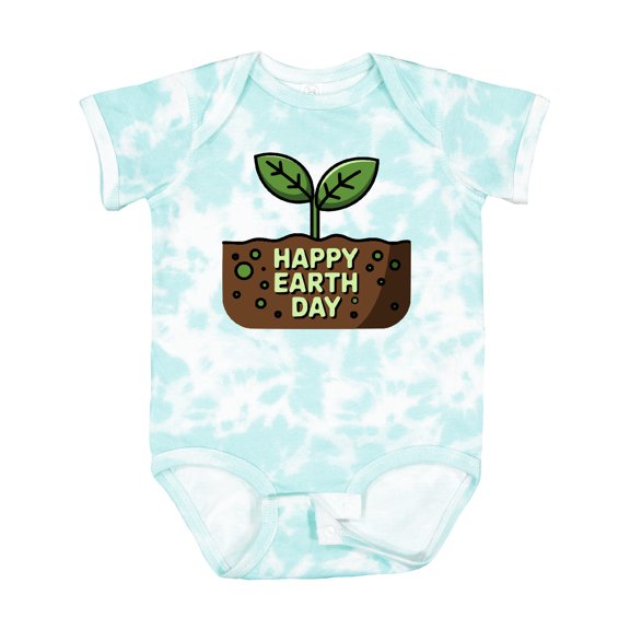 Inktastic Happy Earth Day 2025 Boys or Girls Baby Bodysuit