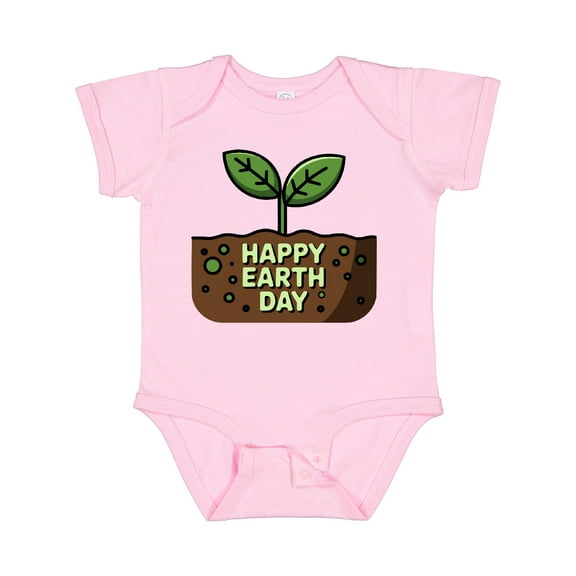 Inktastic Happy Earth Day 2025 Boys or Girls Baby Bodysuit