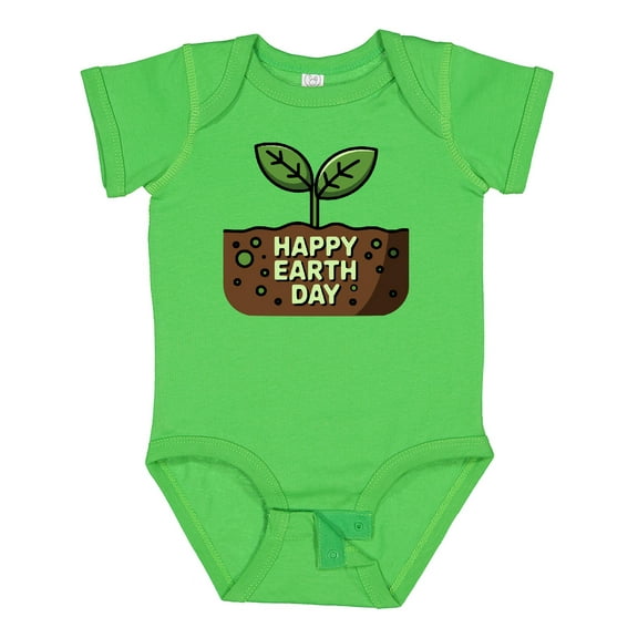 Inktastic Happy Earth Day 2025 Boys or Girls Baby Bodysuit
