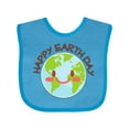 thumbnail image 1 of Inktastic Happy Earth Day Boys or Girls Baby Bib, 1 of 4