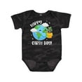 thumbnail image 1 of Inktastic Happy Earth Day Cute Smiling Planet Earth with Tree Boys or Girls Baby Bodysuit, 1 of 5