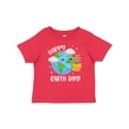 thumbnail image 1 of Inktastic Happy Earth Day Cute Smiling Planet Earth with Tree Boys or Girls Baby T-Shirt, 1 of 5