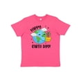 thumbnail image 1 of Inktastic Happy Earth Day Cute Smiling Planet Earth with Tree Youth T-Shirt, 1 of 5