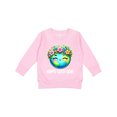 thumbnail image 1 of Inktastic Happy Earth Day Flowered Toddler Sweatshirt, 1 of 4
