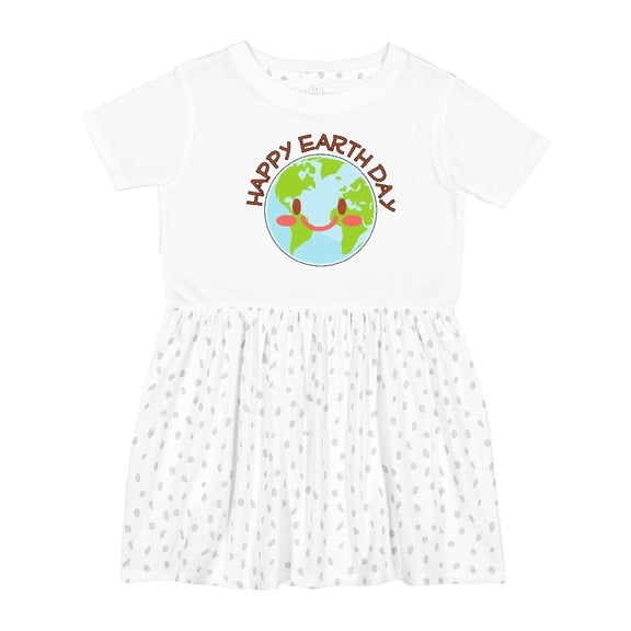 Inktastic Happy Earth Day Girls Toddler Dress