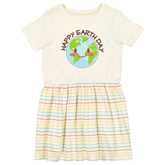 Inktastic Happy Earth Day Girls Toddler Dress