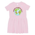 thumbnail image 1 of Inktastic Happy Earth Day Girls Toddler Dress, 1 of 5