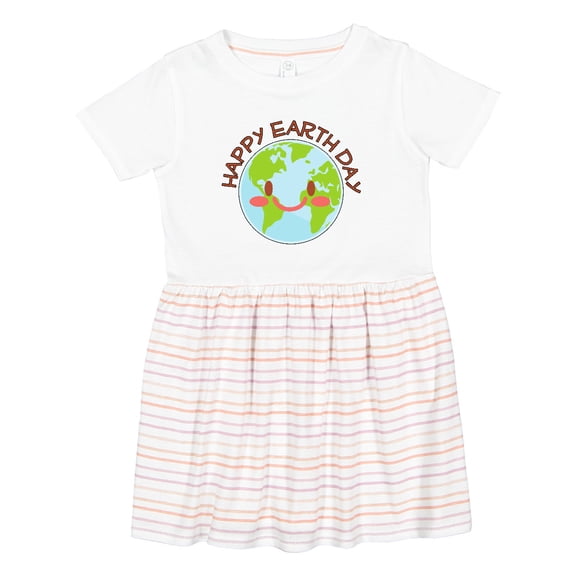 Inktastic Happy Earth Day Girls Toddler Dress
