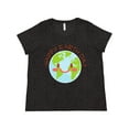 thumbnail image 1 of Inktastic Happy Earth Day Women's Plus Size T-Shirt, 1 of 5