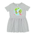 thumbnail image 1 of Inktastic Happy Earth Day with Hearts Girls Toddler Dress, 1 of 5