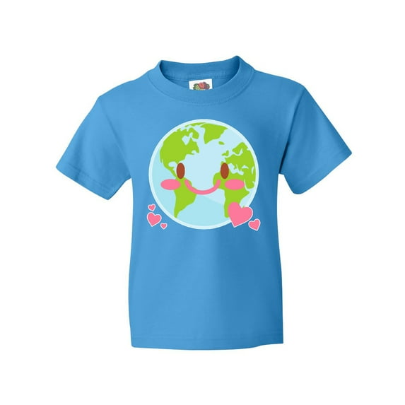 Inktastic Happy Earth Day with Hearts Youth T-Shirt