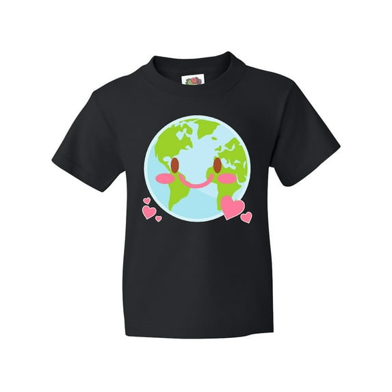 Inktastic Happy Earth Day with Hearts Youth T-Shirt
