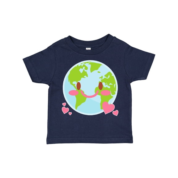 Inktastic Happy Earth Day with hearts Boys or Girls Toddler T-Shirt
