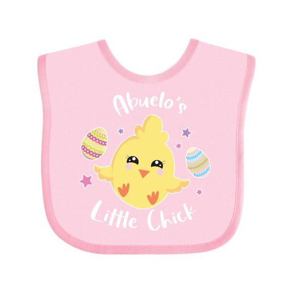 Inktastic Happy Easter Abuelo's Little Chick Gift Baby Girl Bib