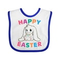thumbnail image 1 of Inktastic Happy Easter Adorable Bunny Boys or Girls Baby Bib, 1 of 4