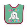 thumbnail image 1 of Inktastic Happy Easter Adorable Bunny Boys or Girls Baby Bib, 1 of 3