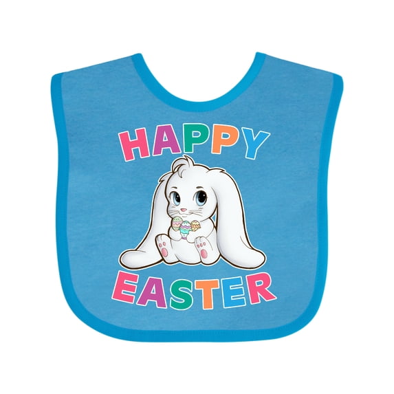 Inktastic Happy Easter Adorable Bunny Boys or Girls Baby Bib