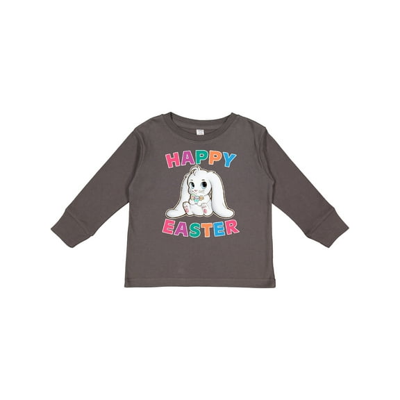 Inktastic Happy Easter Adorable Bunny Boys or Girls Long Sleeve Toddler T-Shirt
