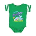 thumbnail image 1 of Inktastic Happy Easter Blue Bunny and Eggs in Grass Boys or Girls Baby Bodysuit, 1 of 5