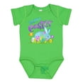 thumbnail image 1 of Inktastic Happy Easter Blue Bunny and Eggs in Grass Boys or Girls Baby Bodysuit, 1 of 5