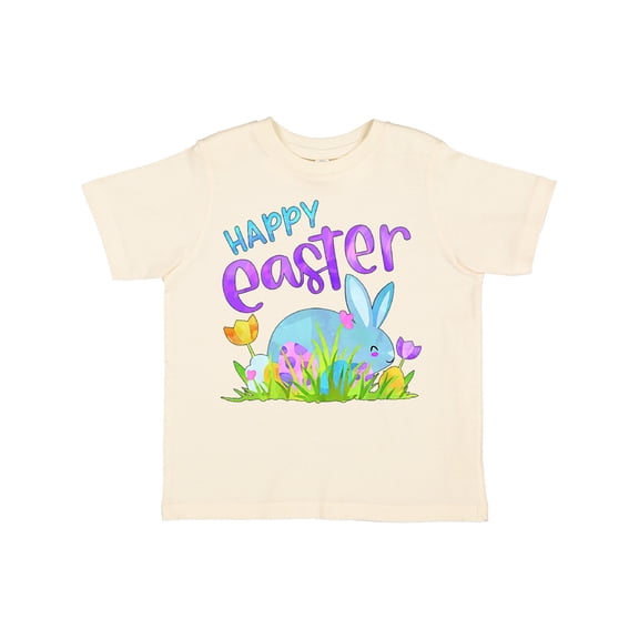 Inktastic Happy Easter Blue Bunny and Eggs in Grass Boys or Girls Toddler T-Shirt