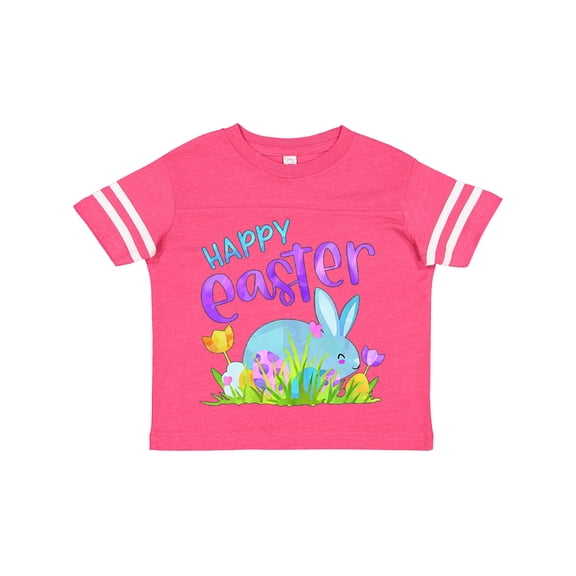 Inktastic Happy Easter Blue Bunny and Eggs in Grass Boys or Girls Toddler T-Shirt