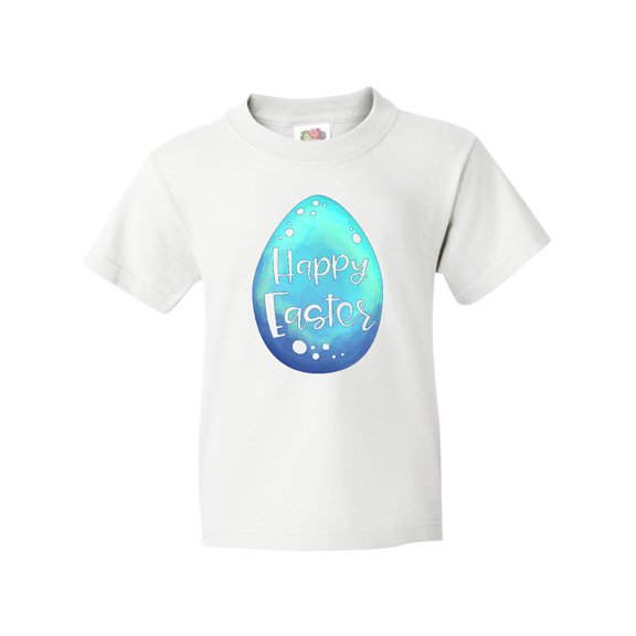 Inktastic Happy Easter Blue Easter Egg Youth T-Shirt