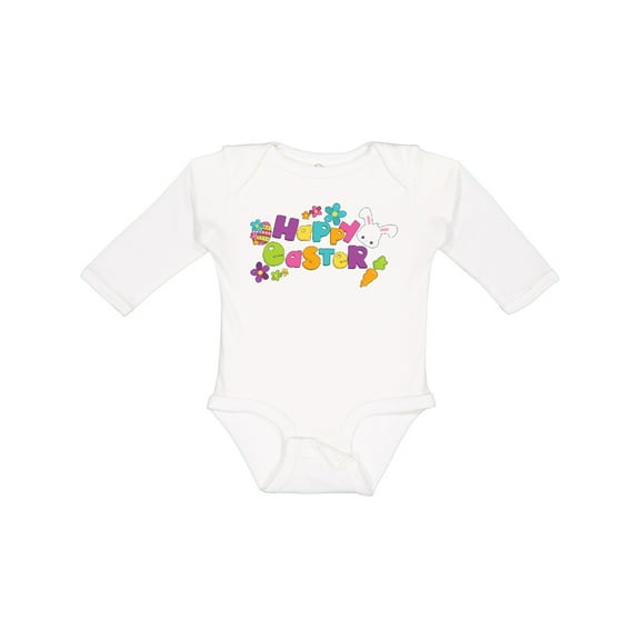 Inktastic Happy Easter Boys or Girls Long Sleeve Baby Bodysuit