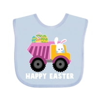 Inktastic Happy Easter Bunny Delivering Easter Eggs Boys or Girls Baby Bib