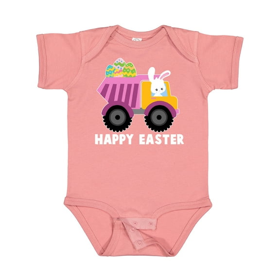 Inktastic Happy Easter Bunny Delivering Easter Eggs Boys or Girls Baby Bodysuit