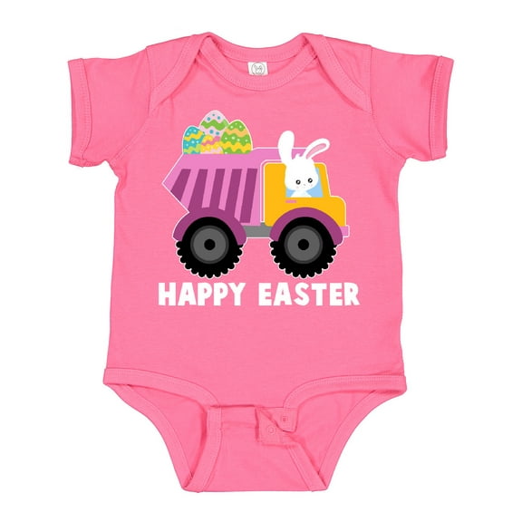 Inktastic Happy Easter Bunny Delivering Easter Eggs Boys or Girls Baby Bodysuit