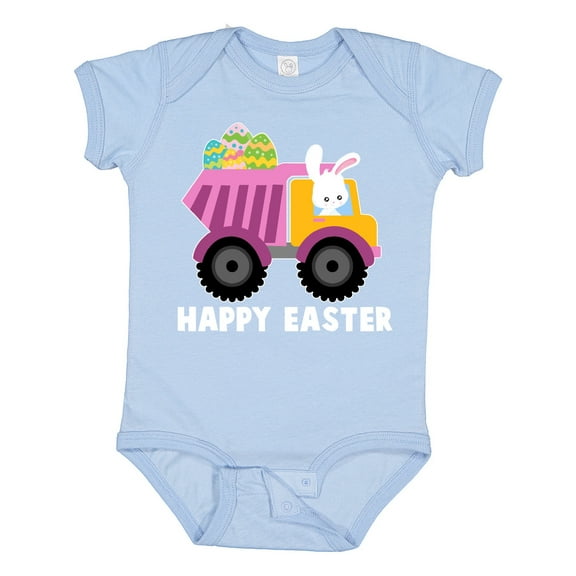 Inktastic Happy Easter Bunny Delivering Easter Eggs Boys or Girls Baby Bodysuit
