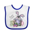 thumbnail image 1 of Inktastic Happy Easter Bunny Rabbit Boys Baby Bib, 1 of 4