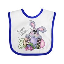 Inktastic Happy Easter Bunny Rabbit Boys Baby Bib