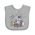 thumbnail image 1 of Inktastic Happy Easter Bunny Rabbit Boys Baby Bib, 1 of 4