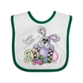 thumbnail image 1 of Inktastic Happy Easter Bunny Rabbit Boys Baby Bib, 1 of 4