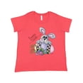 thumbnail image 1 of Inktastic Happy Easter Bunny Rabbit Women's Plus Size T-Shirt, 1 of 5