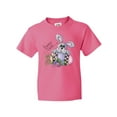 thumbnail image 1 of Inktastic Happy Easter Bunny Rabbit Youth T-Shirt, 1 of 5