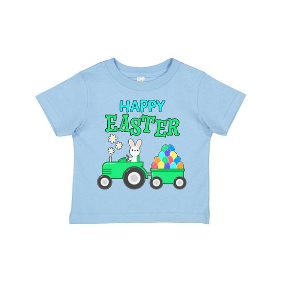 Inktastic Happy Easter Bunny and Tractor Boys or Girls Toddler T-Shirt