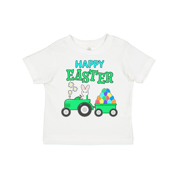 Inktastic Happy Easter Bunny and Tractor Boys or Girls Toddler T-Shirt