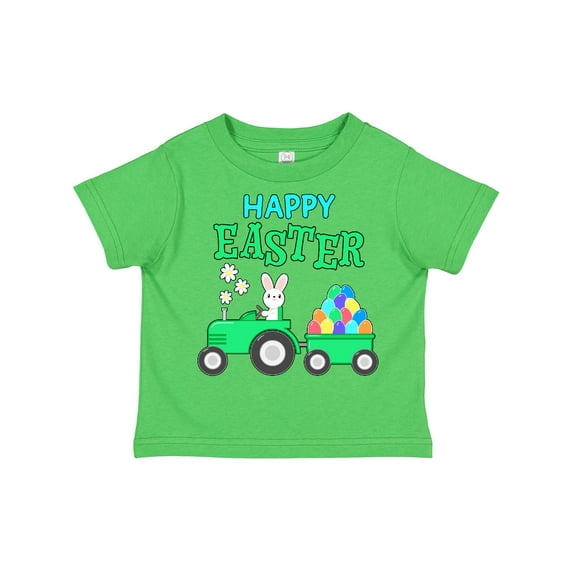 Inktastic Happy Easter Bunny and Tractor Boys or Girls Toddler T-Shirt