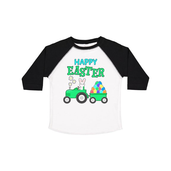 Inktastic Happy Easter Bunny and Tractor Boys or Girls Toddler T-Shirt